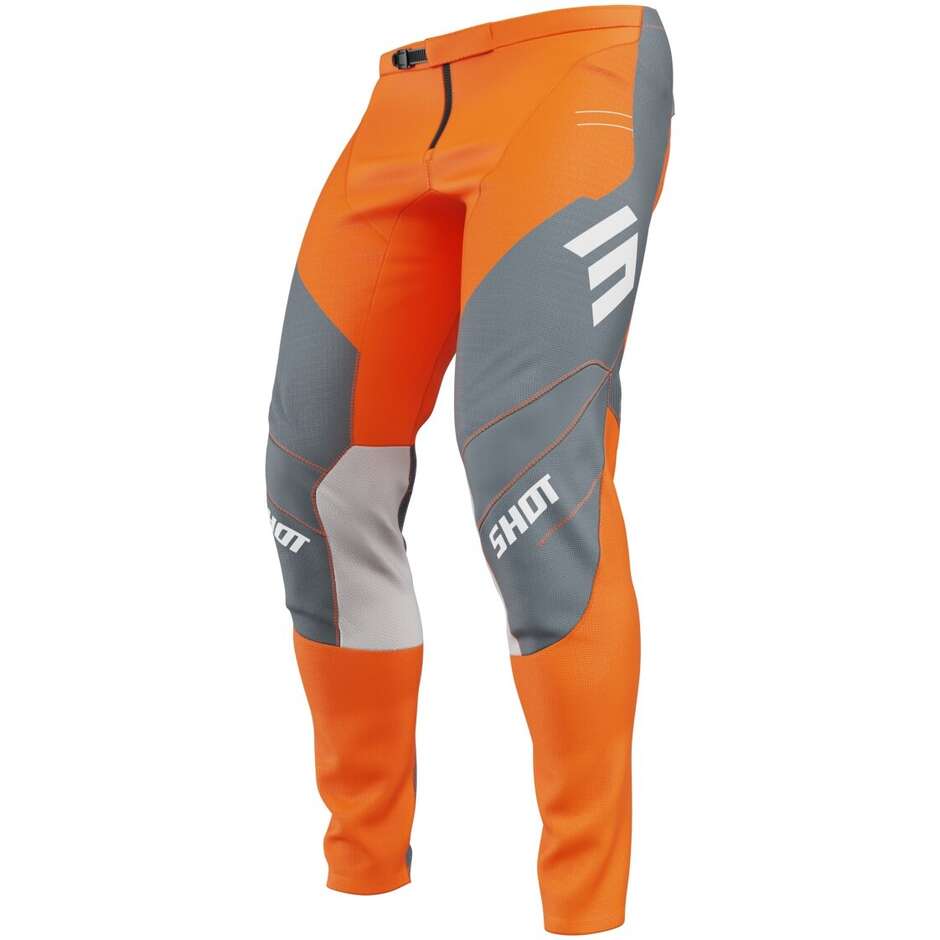 Pantaloni Moto Cross Enduro Shot CONTACT SHIELD Arancio