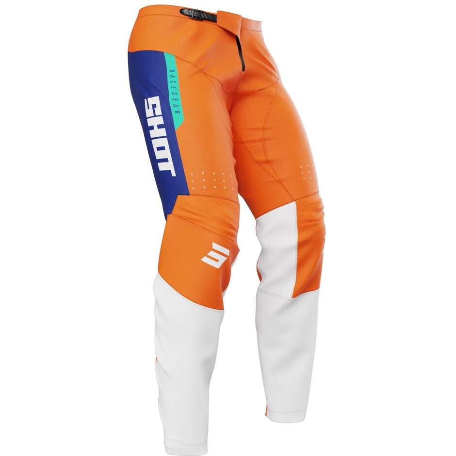 Pantaloni Moto Cross Enduro Shot DEVO LEAGUE Arancio 