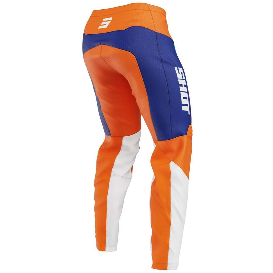 Pantaloni Moto Cross Enduro Shot DEVO LEAGUE Arancio 