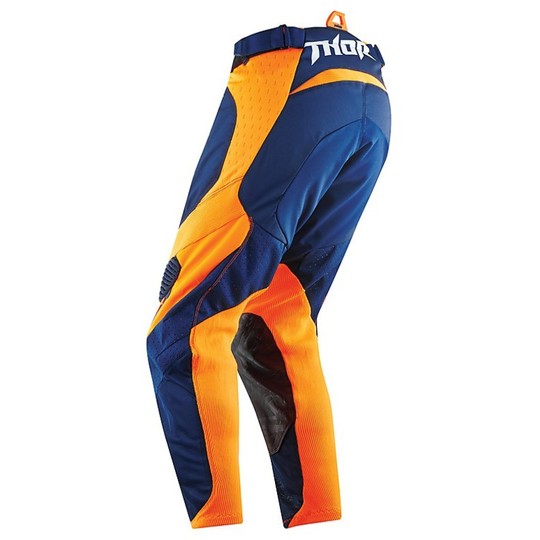 Pantaloni Moto Cross Enduro Thor Core Bend 2015 Navy Blu Arancio