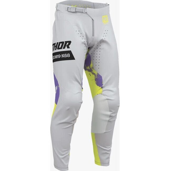 Pantaloni Moto Cross Enduro Launchmode Bleach Grigio Ac taglia 32