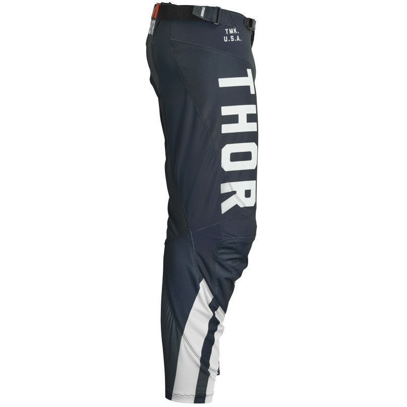 Pantaloni Moto Cross Enduro Thor PANT PULSE 04 Combat Blu Scuro Bianco	