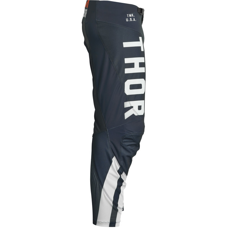 Pantaloni Moto Cross Enduro Thor PANT PULSE Bambino Combat Blu Scuro Bianco