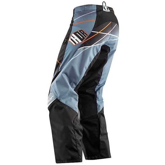 Pantaloni Moto Cross Enduro Thor Phase Over The Boots Pant 2015 Nero Grigio