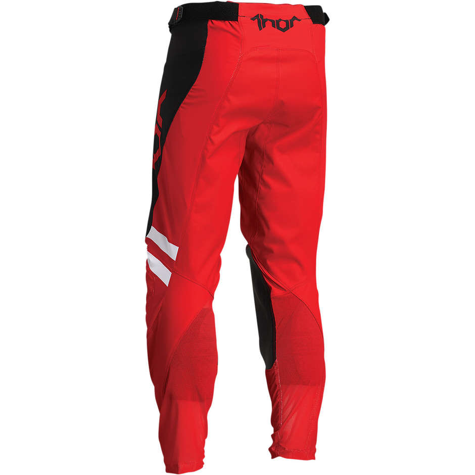 Pantaloni Moto Cross Enduro Thor PULSE CUBE Rosso Bianco