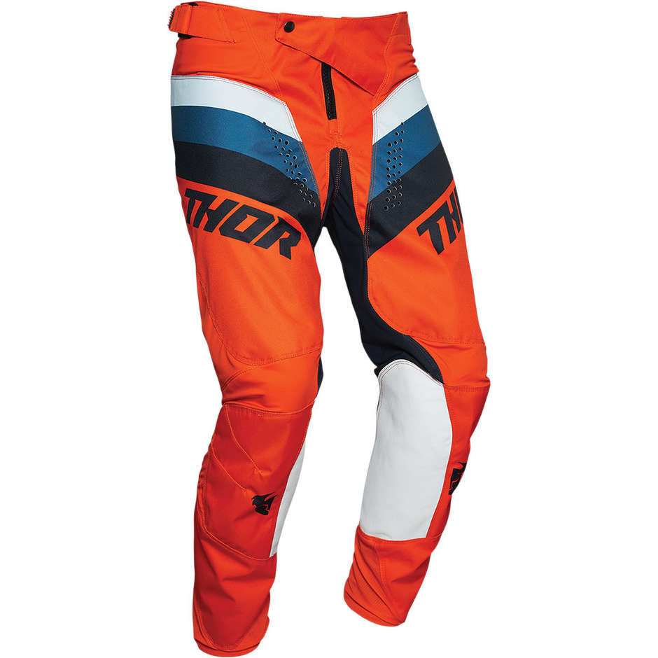Pantaloni Moto Cross Enduro Thor PULSE Racer Arancio MIdnight