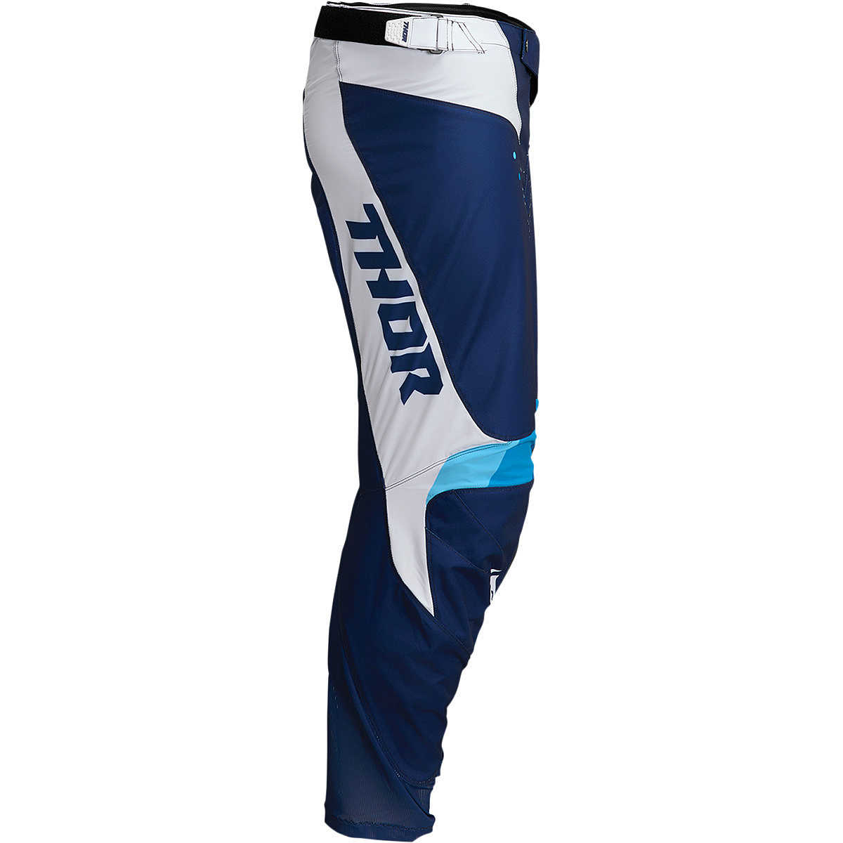 Pantaloni Moto Cross Enduro Thor PULSE REACT Blu Navy Bianco