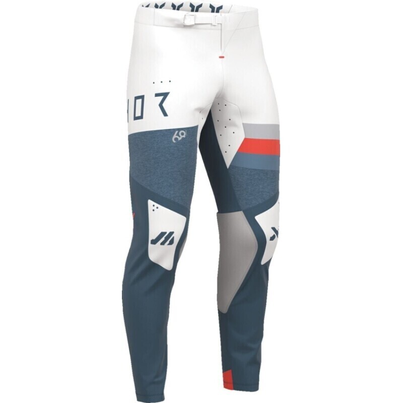 Pantaloni Moto Cross Enduro Sportmode League Bianco Blu taglia 29