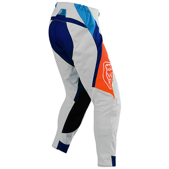 Pantaloni Moto Cross Enduro Traforati Troy Lee Designs SE AIR BETA Bianco Navy