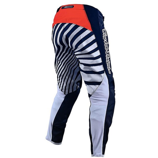 Pantaloni Moto Cross Enduro Troy Lee Design GP DRIFT Navy Arancio