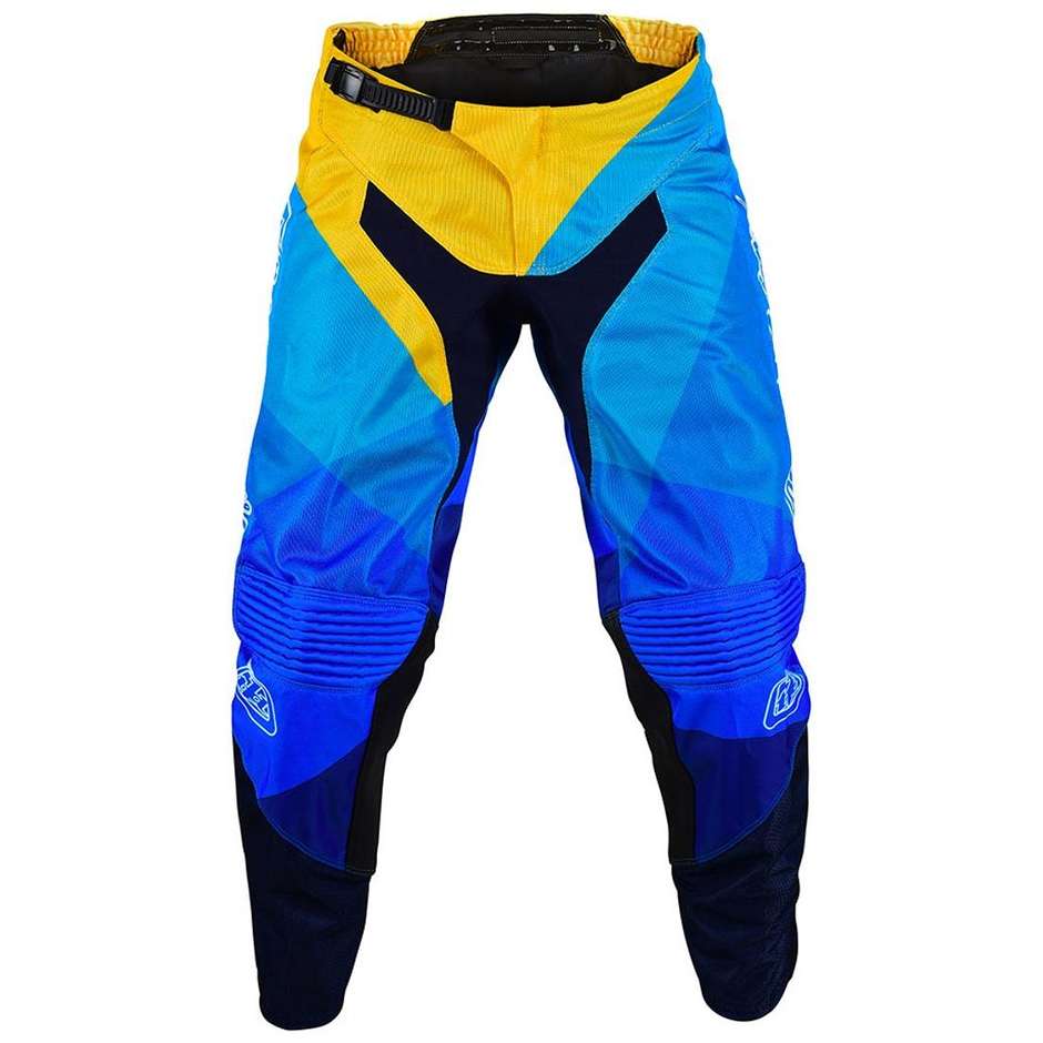 Pantaloni Moto Cross Enduro Troy Lee Designs GP AIR JET Giallo Blu