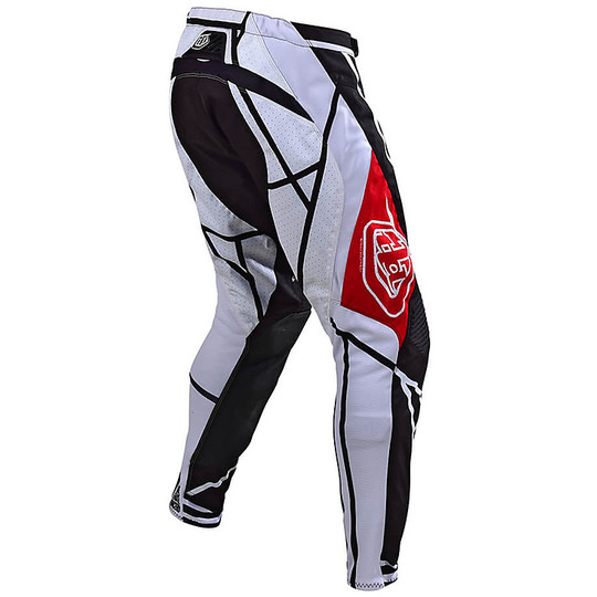 Pantaloni Moto Cross Enduro Troy Lee Designs SE METRIC Nero Bianco