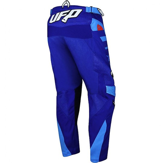 Pantaloni Moto Cross Enduro Ufo MIZAR Blu Azzurro