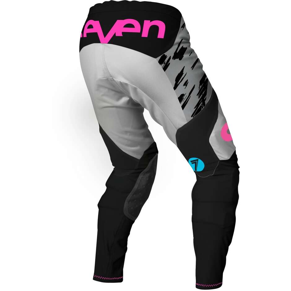 Pantaloni Moto Cross SEVEN MX RIVAL 25.1 CLASH Bianco GRIGI