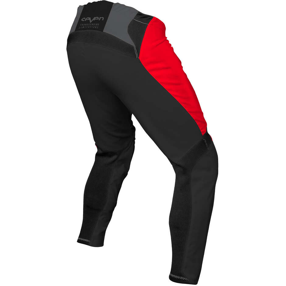 Pantaloni Moto Cross SEVEN MX VOX APERTURE Rosso Fluo