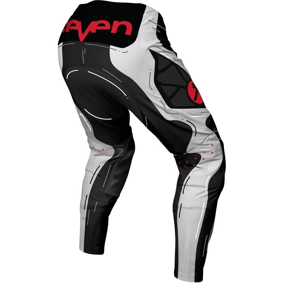 Pantaloni Moto Cross SEVEN MX ZERO 26.1 Hijack Bianchi