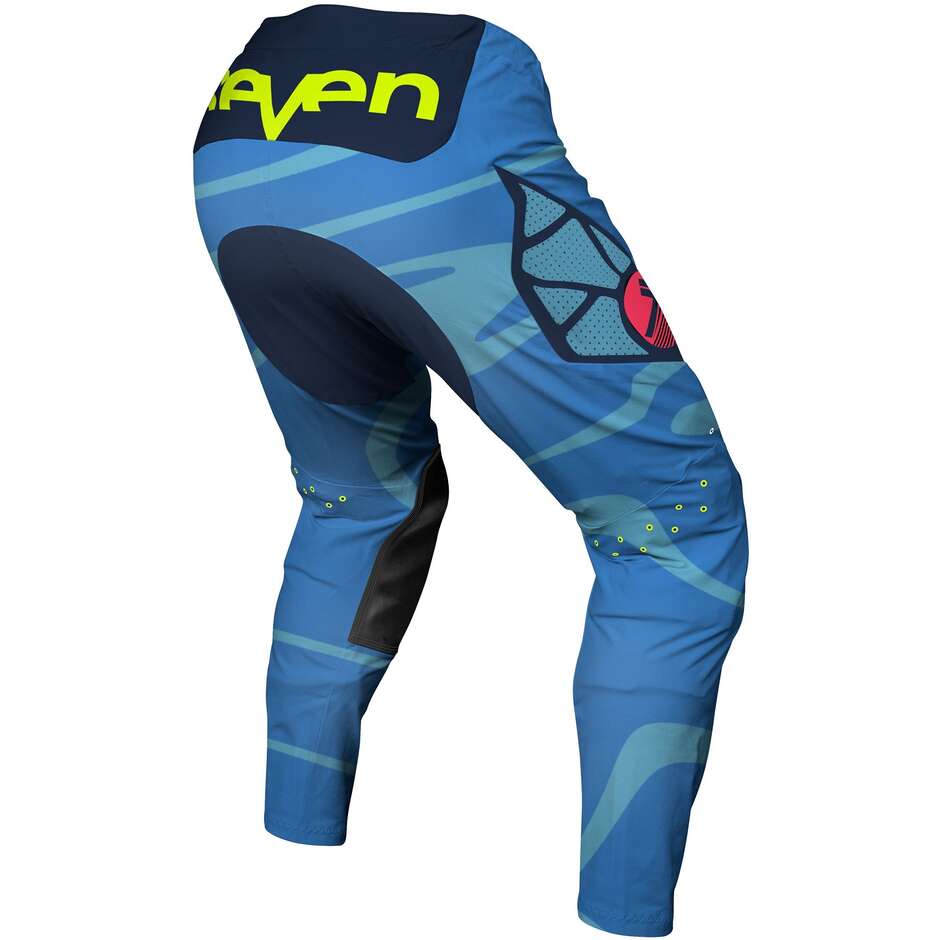 Pantaloni Moto Cross SEVEN MX ZERO 26.1 Sway Cyan