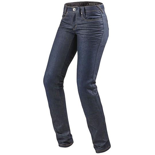 Pantaloni Moto da Donna In Jeans Rev'it Madison 2 Lady Blu L32