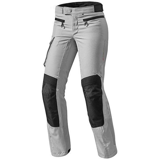 Pantaloni Moto da Donna In Tessuto Rev'it Enterprise 2 Lady Argento Standard