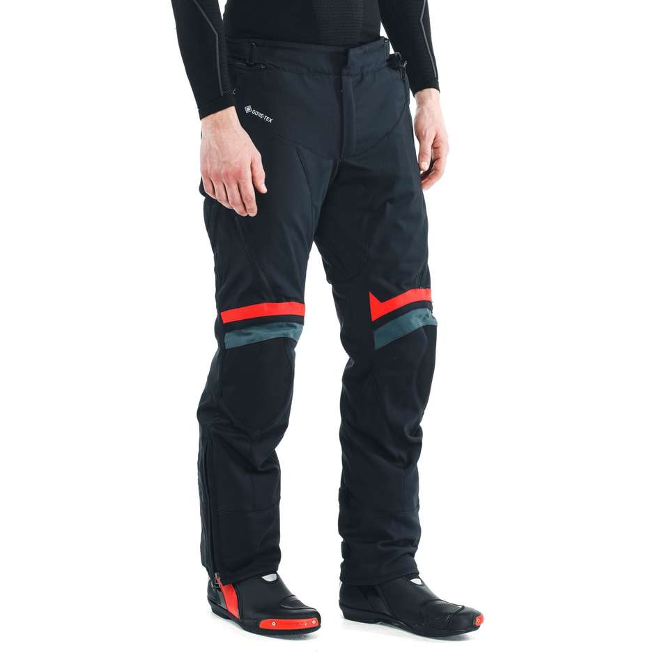 Pantaloni Moto Dainese CARVE MASTER 3 Gore-Tex Nero Lava Rosso