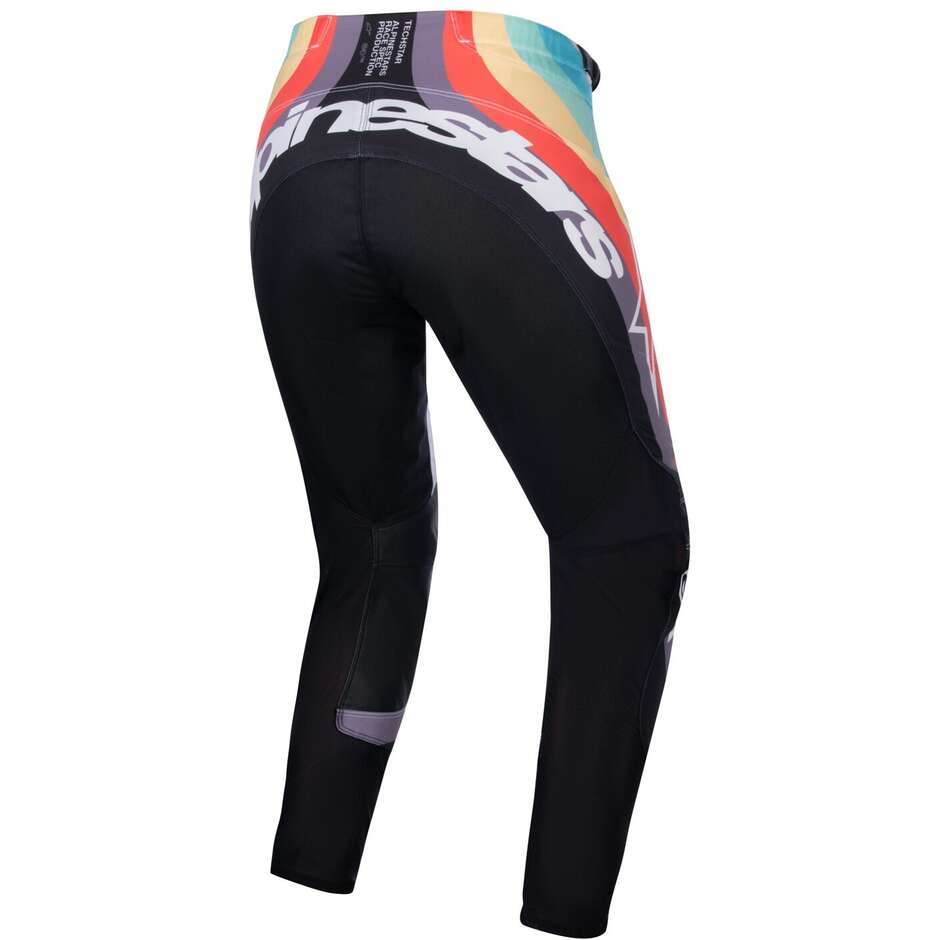 Pantaloni Moto Donna Cross Enduro Alpinestars STELLA TECHSTAR Multicolore Nero