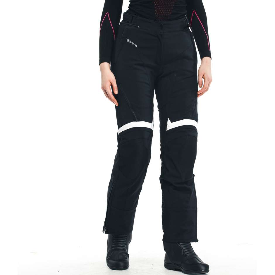 Pantaloni Moto Donna Dainese CARVE MASTER 3 LADY GORE-TEX Nero Bianco