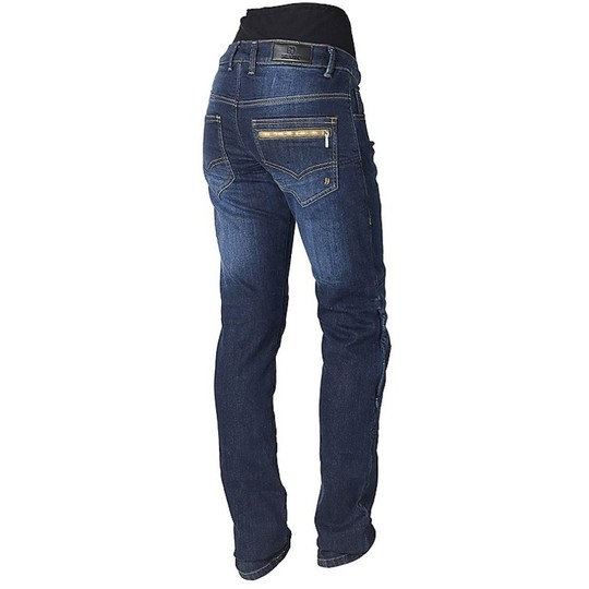 Pantaloni Moto Donna Jeans Hevik Stone Jeans Con Pzrotezioni