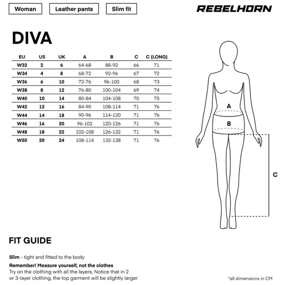 Pantaloni Moto Donna Rebelhorn DIVA Nero Rosso
