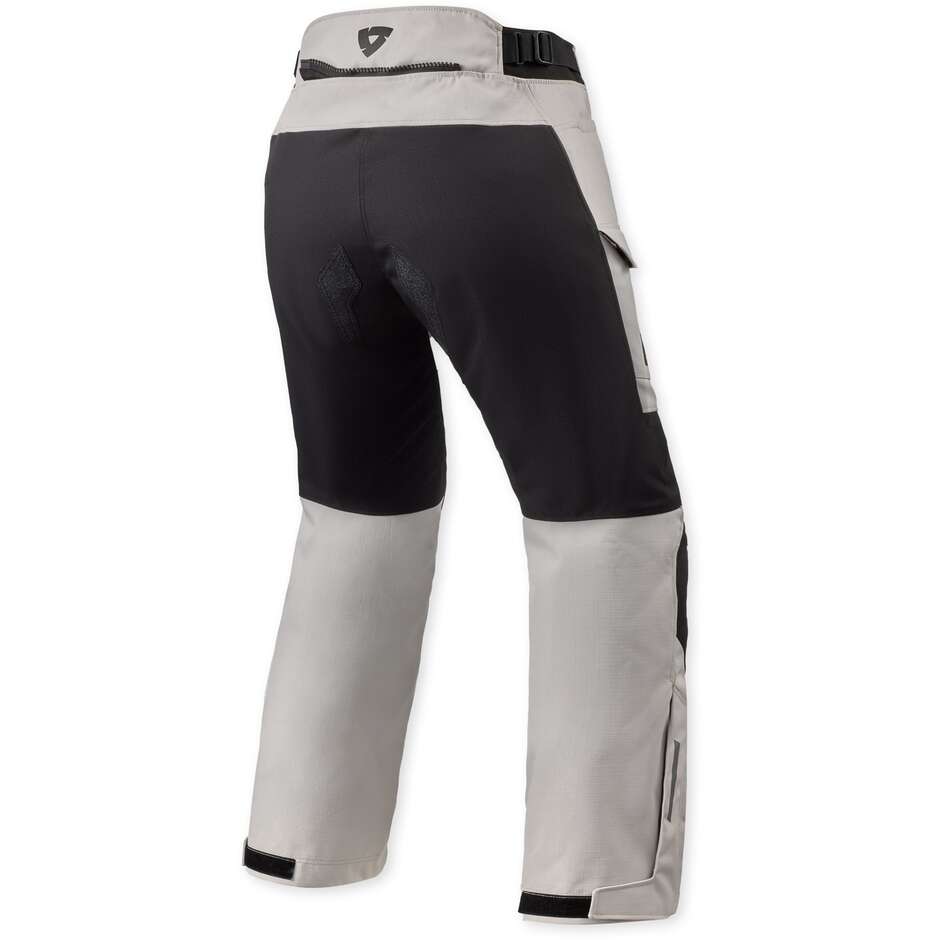 Pantaloni Moto Donna Rev'it Convergent H2O Ladies Argento Nero Standard