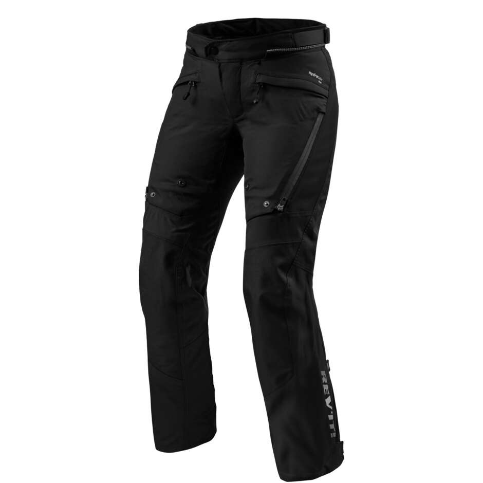 Pantaloni Moto Donna Tessuto Rev'it Horizon 3 H2O Ladies Nero - ACCORCIATO