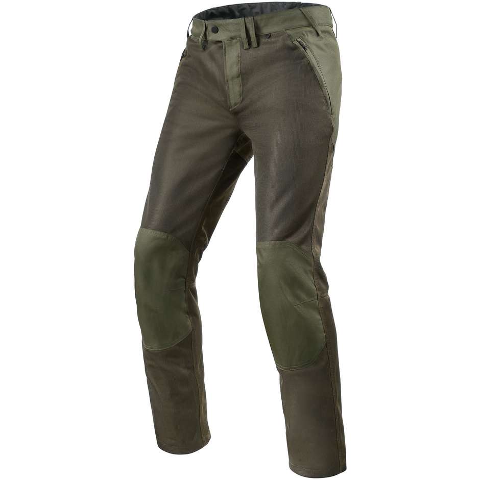 Pantaloni Moto Estivi Rev'it ECLIPSE Verde Scuro Standard