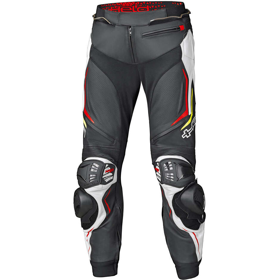 Pantaloni Moto Grind II Nero Bianco Rosso taglia 54