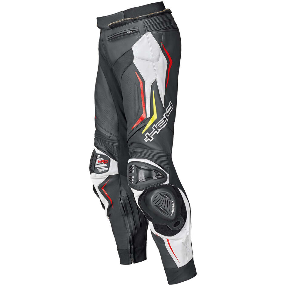 Pantaloni Moto Held Grind II Nero Bianco Rosso
