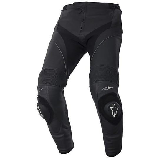 Pantaloni Moto In Pelle Alpinestars MISSILE Leather Pants Nero