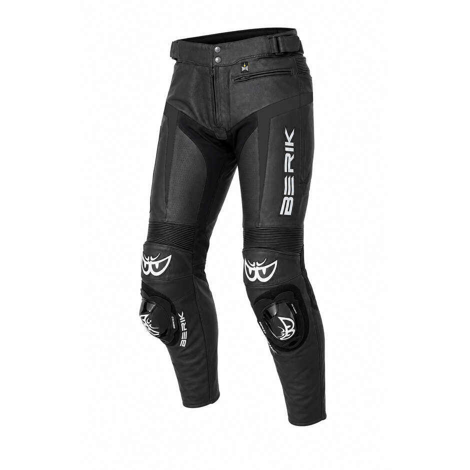 Pantaloni Moto In Pelle Berik 2.0 LP 10556 All  Black