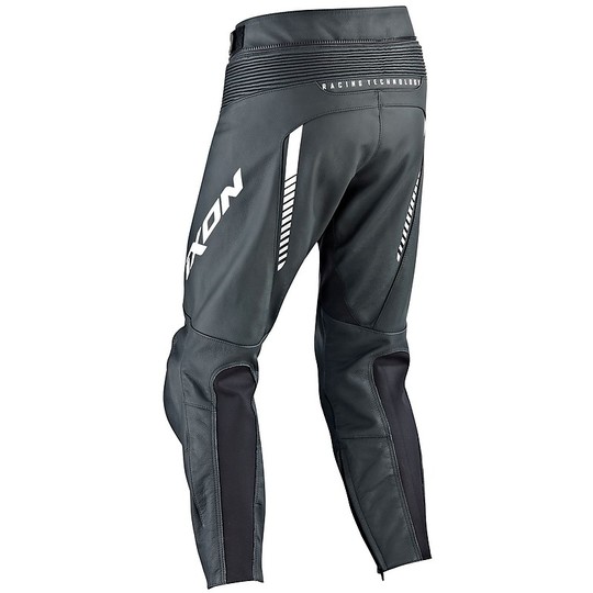 Pantaloni Moto in Pelle Ixon 2017 FIGHTER Nero Bianco