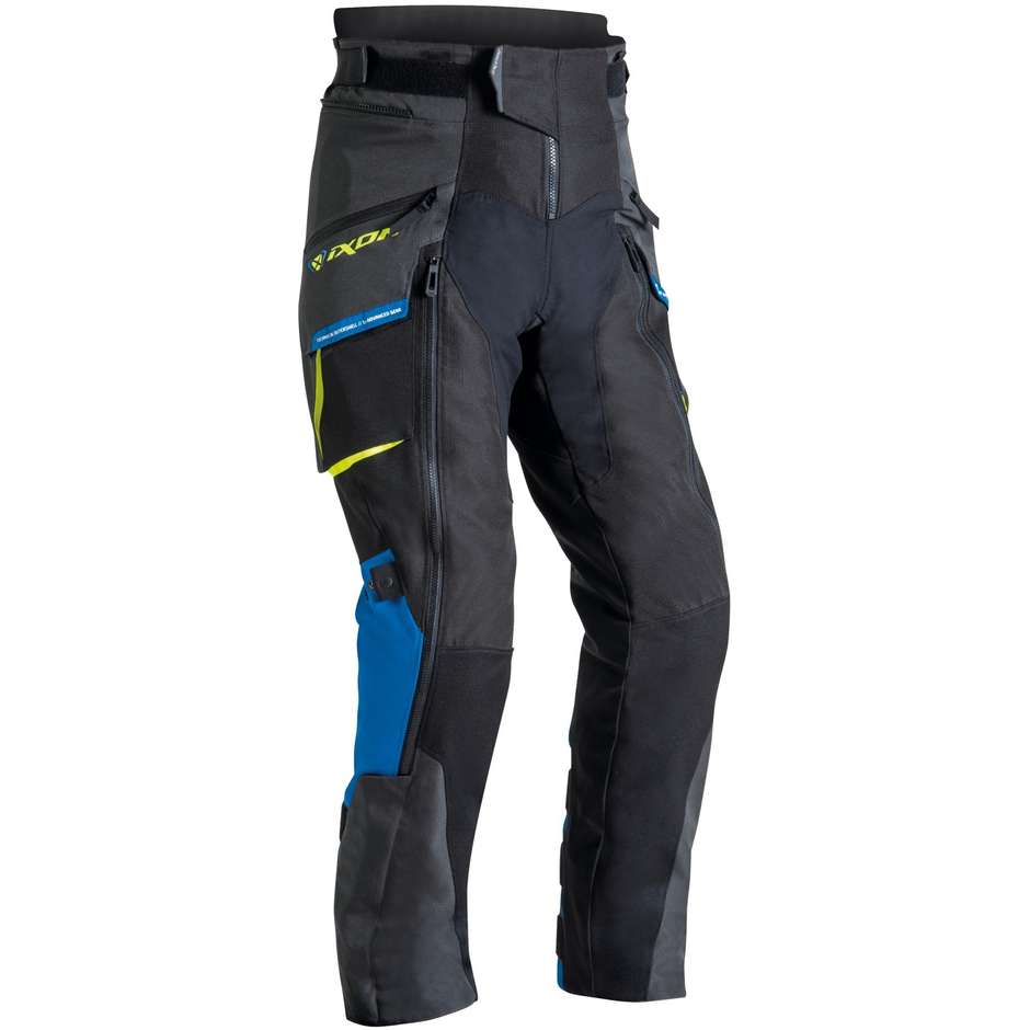 Pantaloni Moto In Tessuto 3 in 1 Ixon RAGNAR PT Nero Antracite Blu