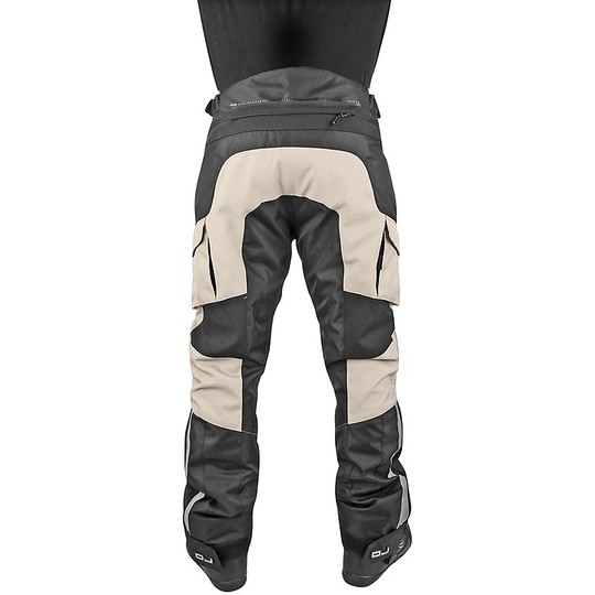 Pantaloni Moto in Tessuto 4 Stagioni Impermeabili OJ Fango