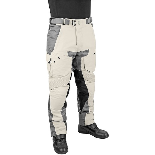 Pantaloni Moto in Tessuto 4 Stagioni Impermeabili OJ Sand Black