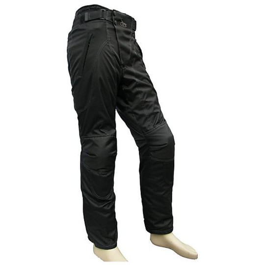 Pantaloni Moto In Tessuto Giudici Tecnico Tre Strati Estate-Inverno Impermeabili