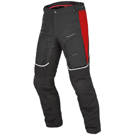 Pantaloni Moto in Tessuto Gore-Tex Dainese D-Explorer Nero Rosso