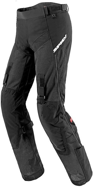 Nero l6I L Roleff Racewear Pantaloni Moto in Tessuto/Mesh e Pelle 