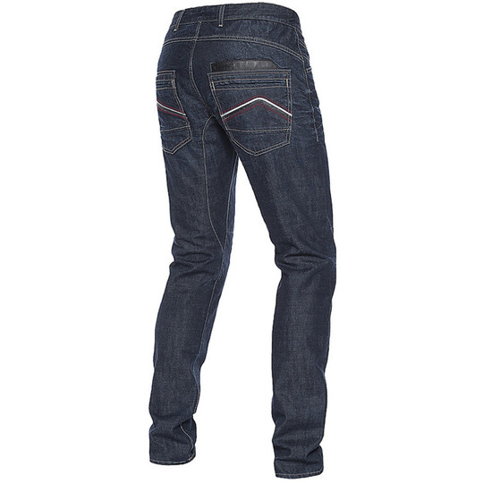 Pantaloni Moto Jeans Dainese Boneville Slim Denim Scuro