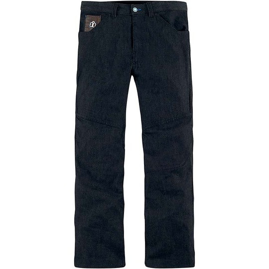 Pantaloni Moto Jeans Denim Icon Hooligan Dark Blue