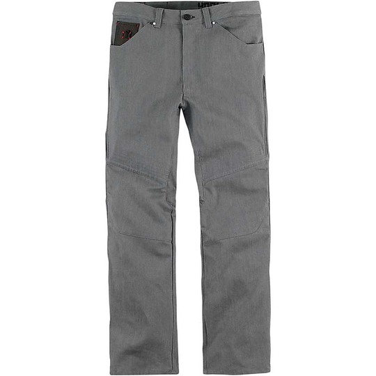 Pantaloni Moto Jeans Denim Icon Hooligan Grey