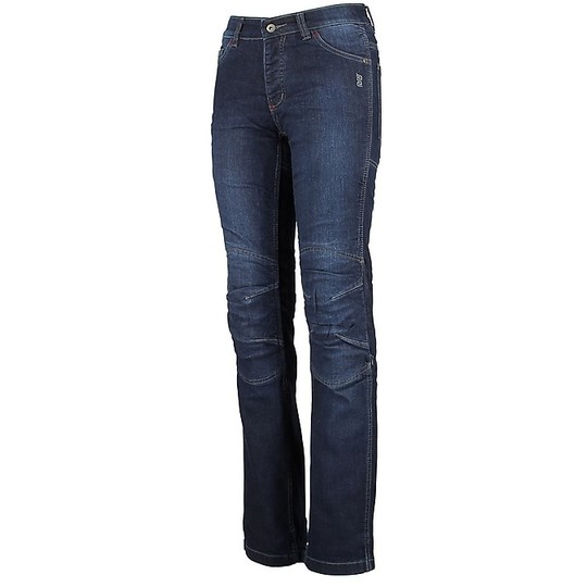 Pantaloni Moto Jeans Donna Impermeabili OJ Bluster Lady Elasticizzato Blu  Vendita Online 