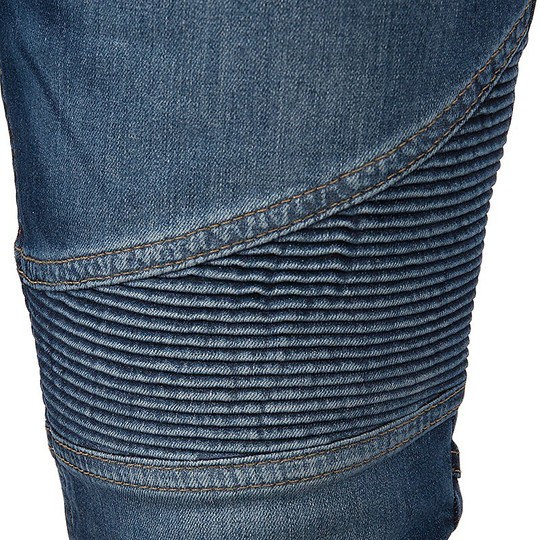 Pantaloni Moto Jeans Donna Overlap Imola Smalt