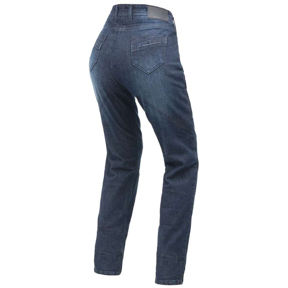 Pantaloni Moto Jeans Donna Tucano Urbano 8260wf468 ZENA Lady Blu Scuro