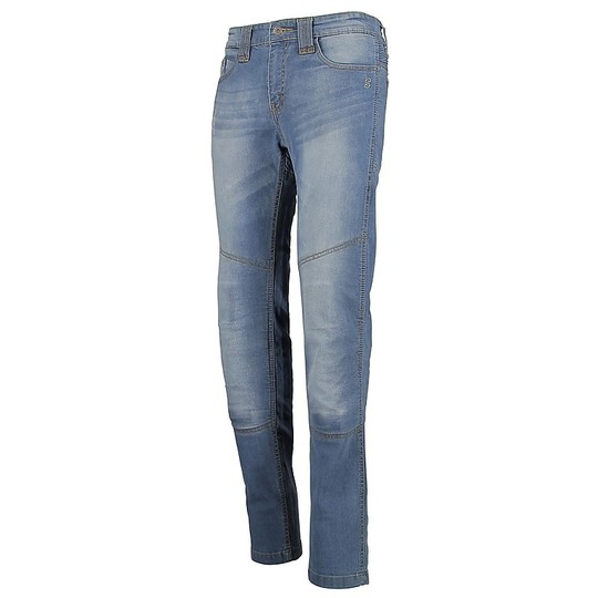 Pantaloni Moto Jeans Elasticizzati OJ Skinny Man Blu