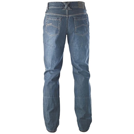 Pantaloni Moto Jeans Ixon Dustin Navy Con Protezioni